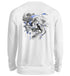 "Moonshine Blue" Sweater [White]